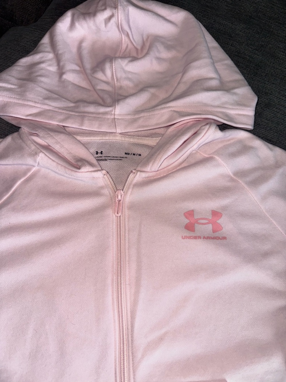 Light Pink Under Armour Zip Up